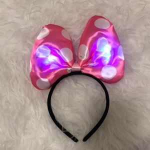 Light up Minnie Mouse ears headband